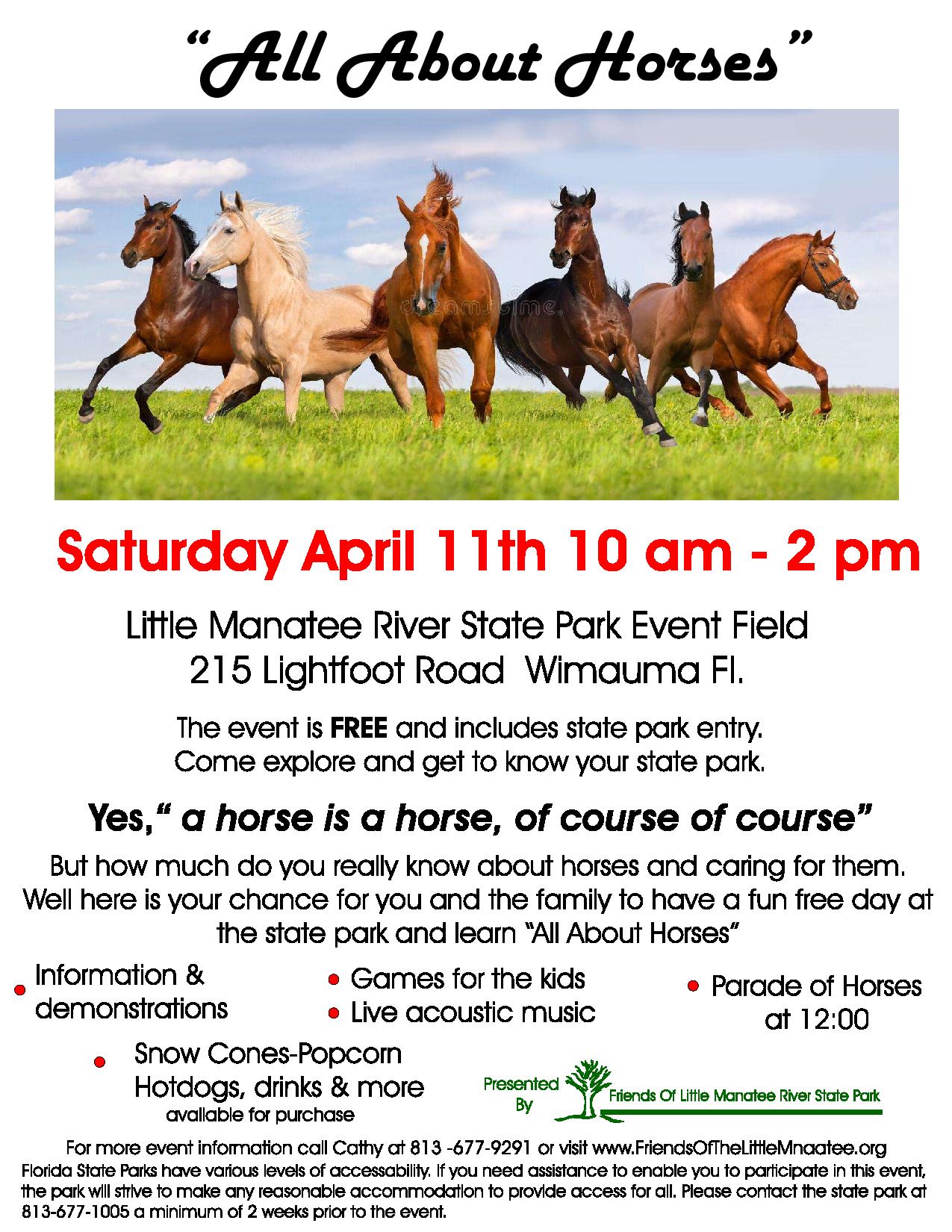 All About Horses flyer